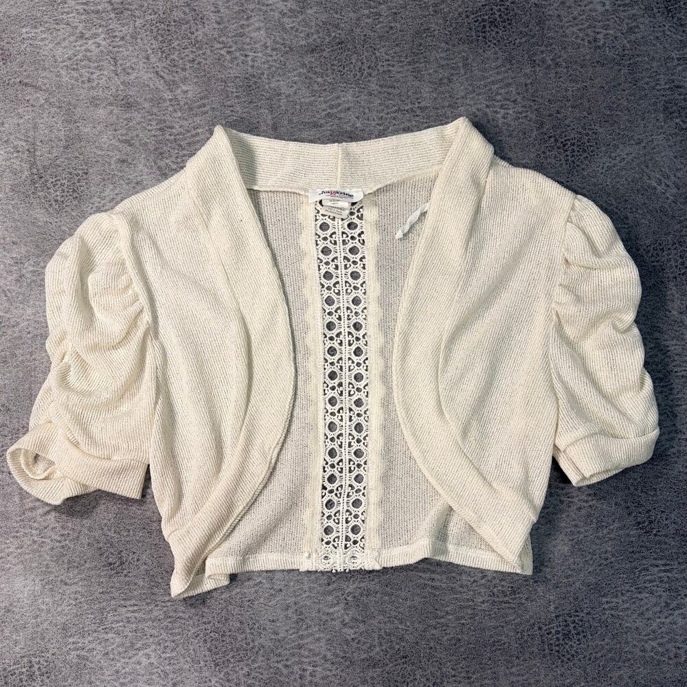 Vintage Cream Knit Shrug Cardigan